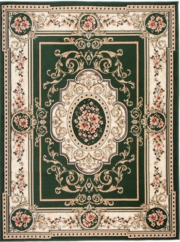 Teppich orient grün kurzflor - orient,