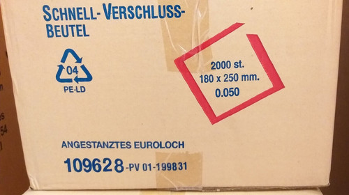 1000 druckverschlussbeutel - 1000,